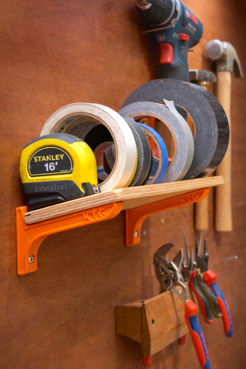 Leaning Tape Shelf Brackets