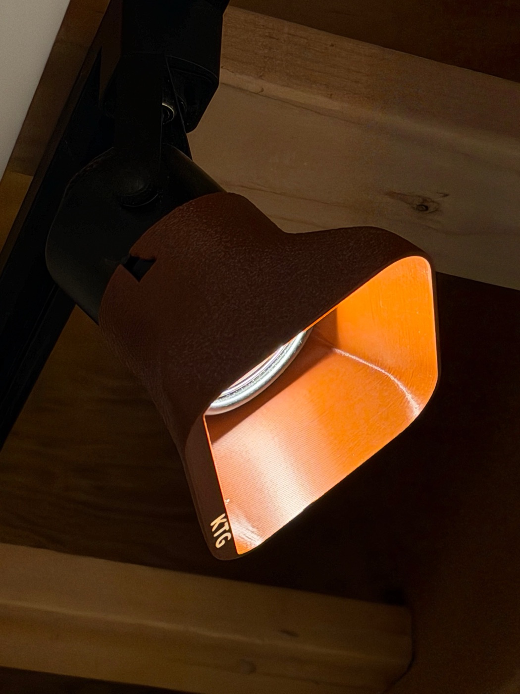 KTG light shade glowing warm orange
